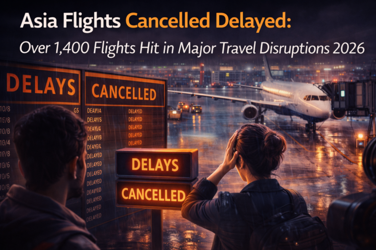 Asia Flights Cancelled Delayed